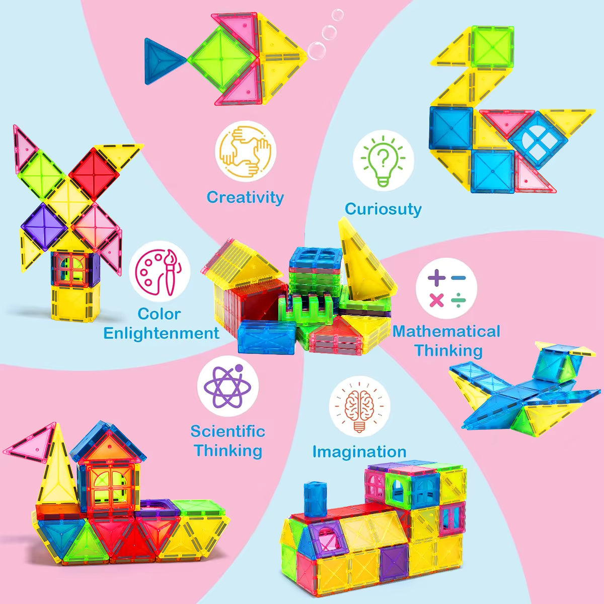 Magnetic Building Blocks Set