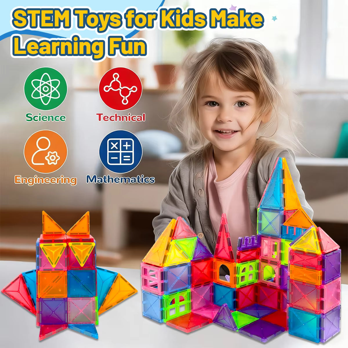 Magnetic Building Blocks Set
